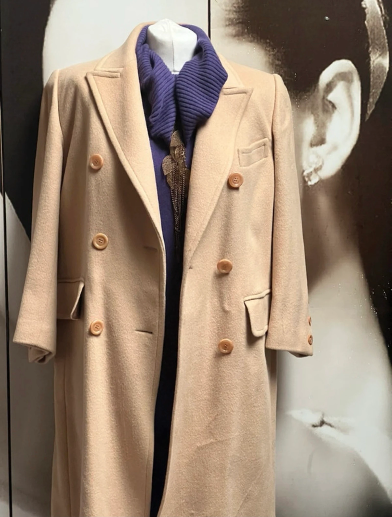 Marilyn de Perel long coat in angora cashmere wool – photo 3